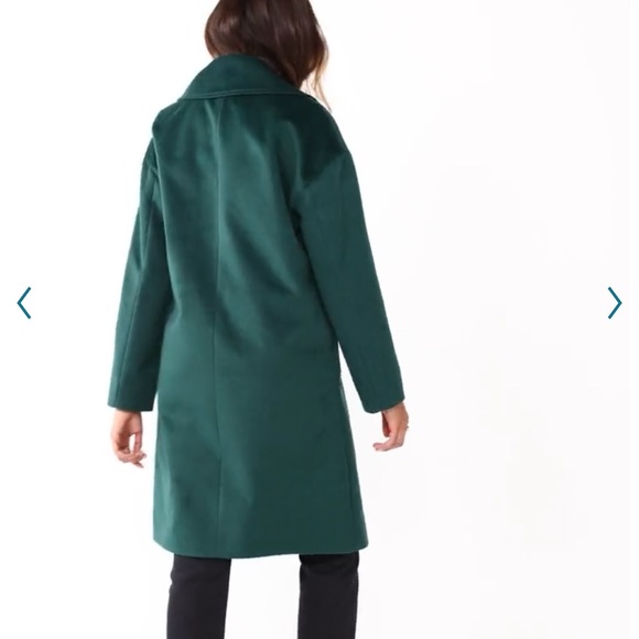 New Nine West green winter wool coat - Picture 4 of 7